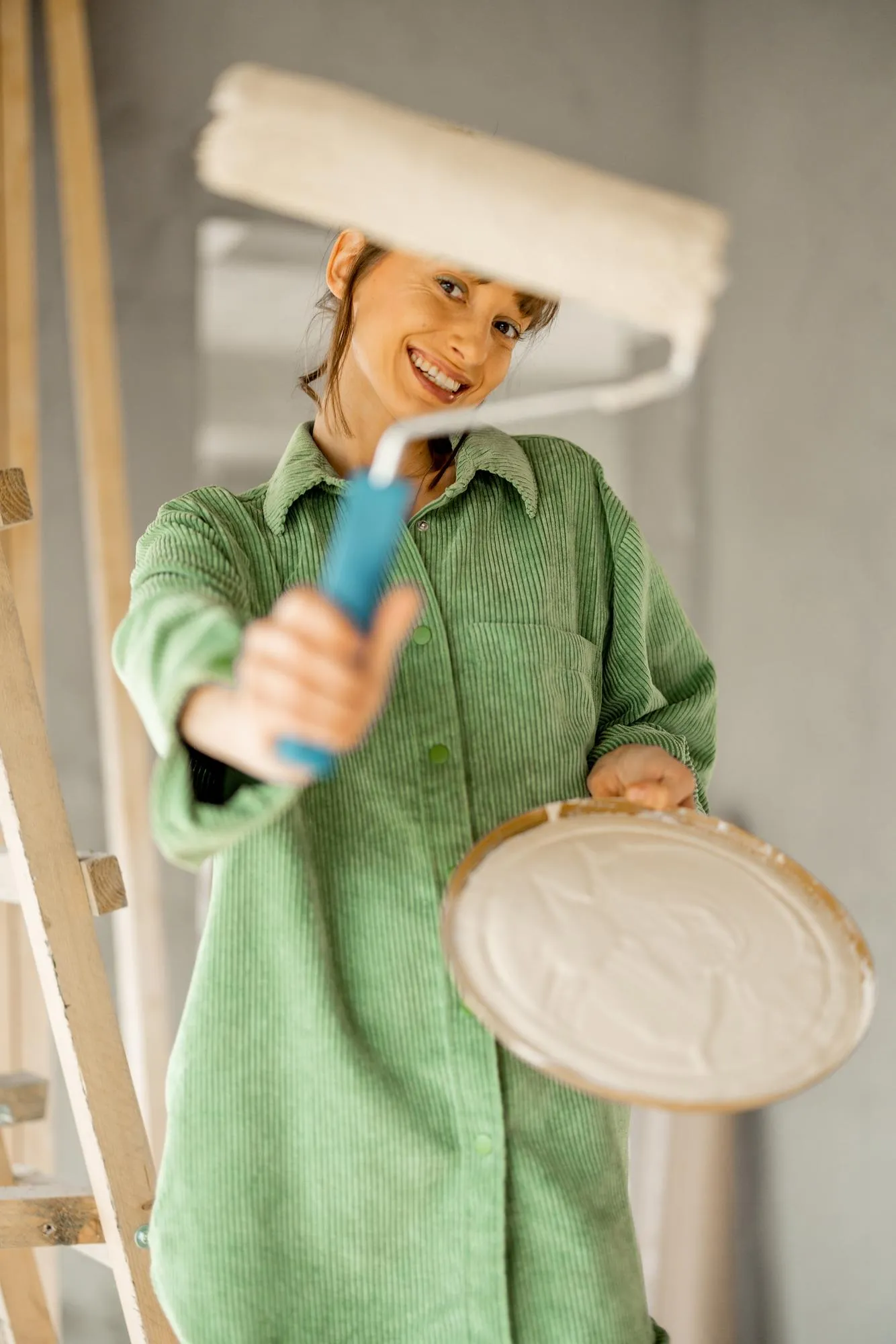 Vakman aan het werk tijdens een renovatie